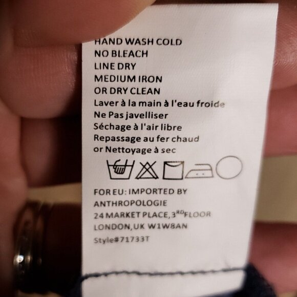 Anthropologie Tiny Blue Velvet Mixed Material Sleeveless Sequin Top Small - Picture 8 of 9